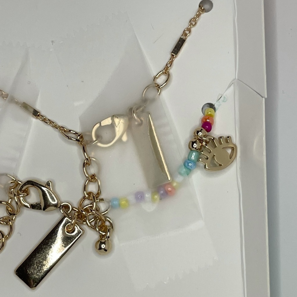 INC International Concepts Evil Eye Mixed Bead and Charms 2 Pc Bracelet Set - Picture 11 of 15